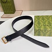 Bagsaaa Gucci Belt Black & Gold - 4cm - 3