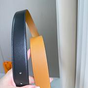Bagsaaa Hermes Belt Black & Silver - 3.5cm - 4