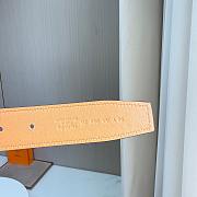 Bagsaaa Hermes Belt Brown & Silver - 3.5cm - 4