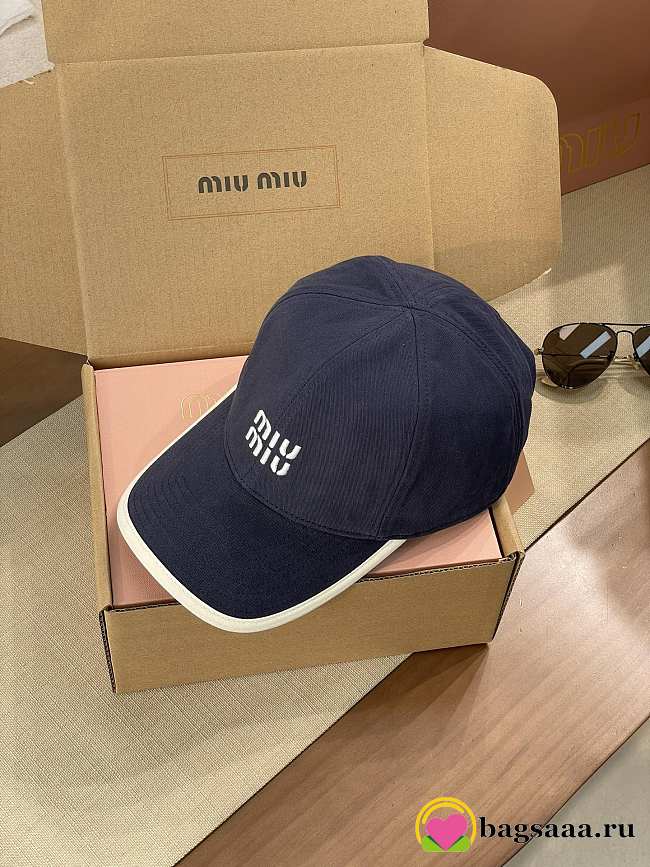 Bagsaa Miu Miu Blue Cap - 1
