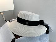 Bagsaaa Chanel White Raffia Hat - 1