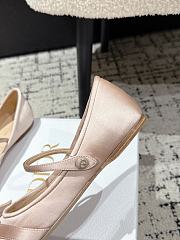 Bagsaaa Dior Lovely-D Ballet Flat Nude Satin - 4