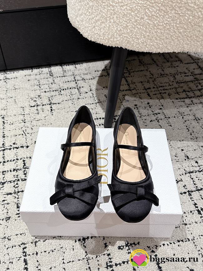 Bagsaaa Dior Lovely-D Ballet Flat black Satin - 1