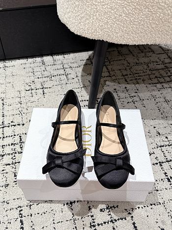 Bagsaaa Dior Lovely-D Ballet Flat black Satin