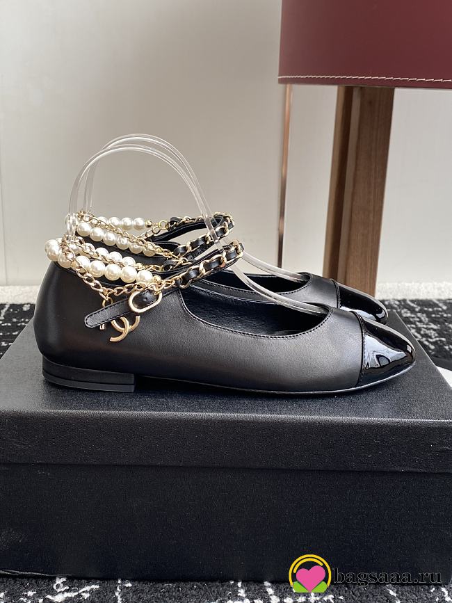Bagsaaa Chanel Mary Janes G46718 Black Lambskin - 1