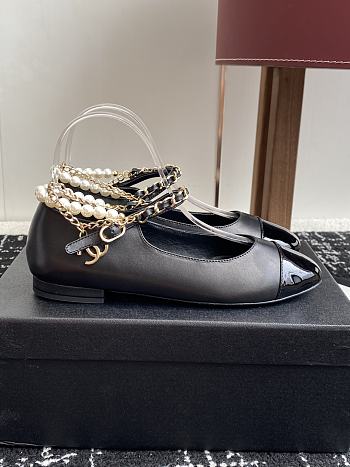 Bagsaaa Chanel Mary Janes G46718 Black Lambskin