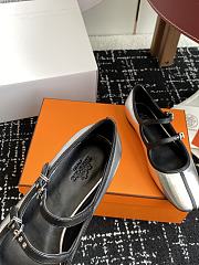 Bagsaaa Hermes Lilia ballet flat silver - 3