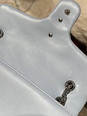 Bagsaaa Gucci GG Marmont medium shoulder bag 837267 light blue - 26cm - 3