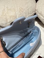 Bagsaaa Gucci GG Marmont medium shoulder bag 837267 light blue - 26cm - 2
