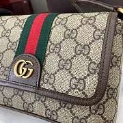 Bagsaaa Gucci Ophidia mini bag 838599 brown & beige - 18cm - 2