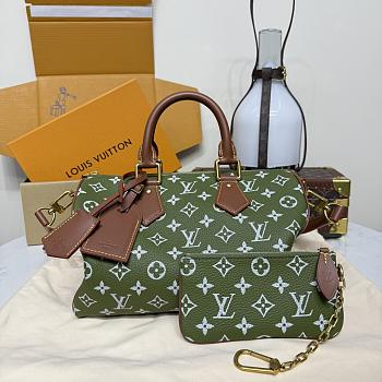 Bagsaaa LV M15241 Speedy P9 Bandoulière 30 Green Sencha - 32cm