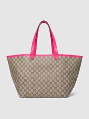 Bagsaaa Gucci Medium Ophidia GG tote bag beige & pink - 30cm - 5
