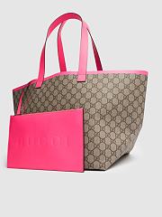 Bagsaaa Gucci Medium Ophidia GG tote bag beige & pink - 30cm - 3