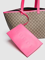 Bagsaaa Gucci Medium Ophidia GG tote bag beige & pink - 30cm - 2