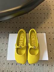 Bagsaaa Loewe Pebble Soft ballerina in nappa lambskin yellow - 1