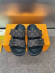 Bagsaaa LV Pool Pillow Flat Comfort Mule Monogram nylon - 1