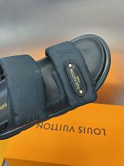 Bagsaaa LV Pool Pillow Flat Comfort Mule Black - 2