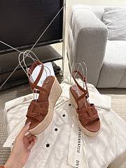 Bagsaaa Dior D-Club Wedge Sandal Brown - 2