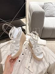 Bagsaaa Dior D-Club Wedge Sandal White - 4
