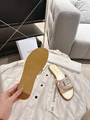 Bagsaaa Dior D-Club Slide Gold-Tone Laminated Calfskin - 4