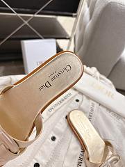 Bagsaaa Dior D-Club Slide Gold-Tone Laminated Calfskin - 2