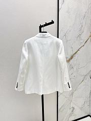 Bagsaaa Prada White Single-Breasted Blazer - 4