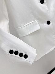 Bagsaaa Prada White Single-Breasted Blazer - 3