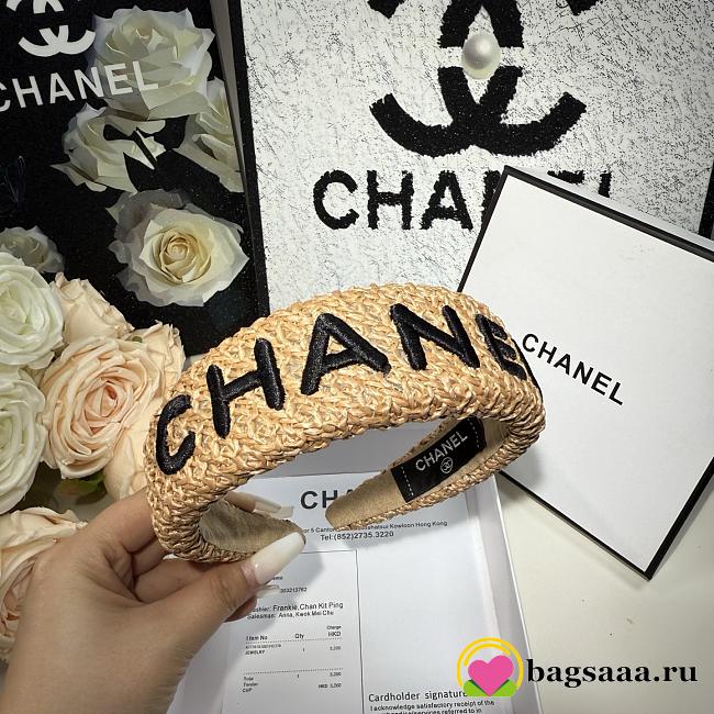 Bagsaaa Chanel Woven Raffia Headband - 1