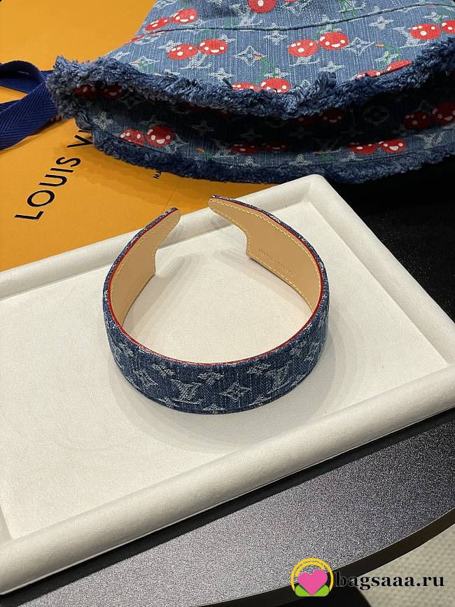 Bagsaaa LV Denim Headband - 1