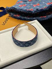 Bagsaaa LV Denim Headband - 1