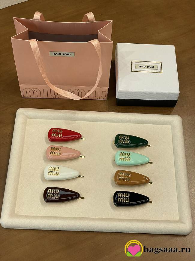 Bagsaaa Miu Miu Hair Clip Set - 1