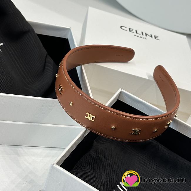 Bagsaaa Celine Brown Headband - 1