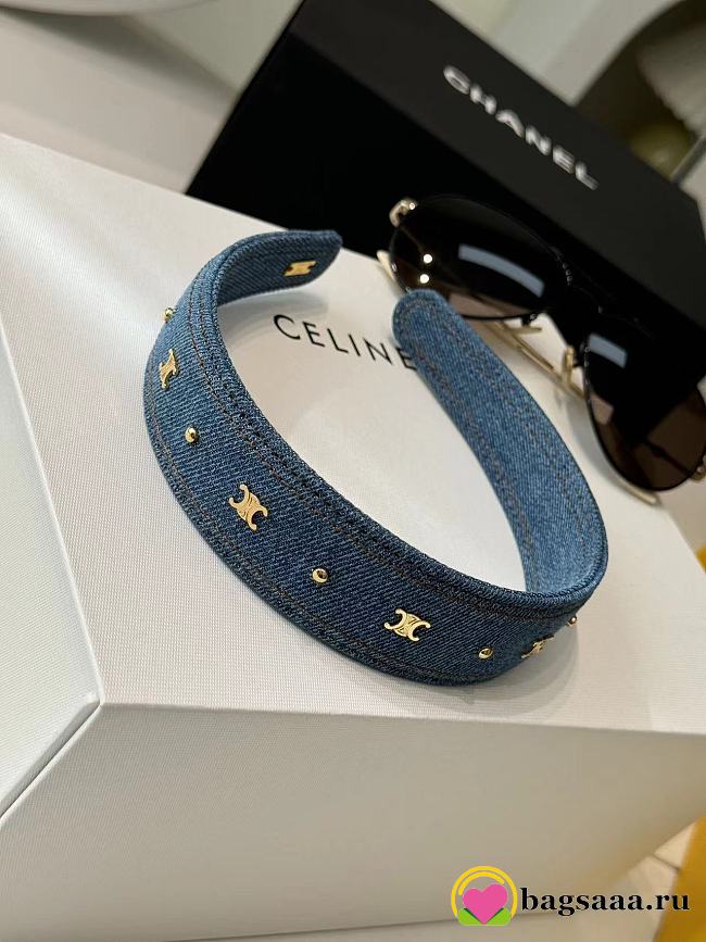 Bagsaaa Celine Denim Headband - 1