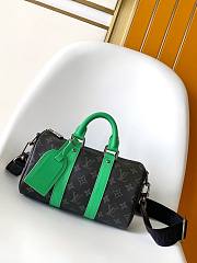 Bagsaaa LV M25885 Keepall Bandoulière 25 Bamboo Green - 25cm - 1