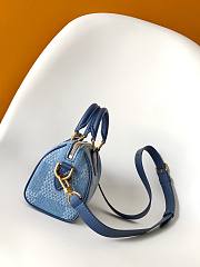 Bagsaaa LV N00208 Speedy 18 Bandoulière Denim Blue - 18cm - 3
