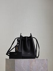 Bagsaaa YSL Bucket Bag In Leather 817386 Black - 24cm - 1