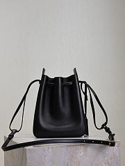 Bagsaaa YSL Bucket Bag In Leather 817386 Black - 24cm - 4