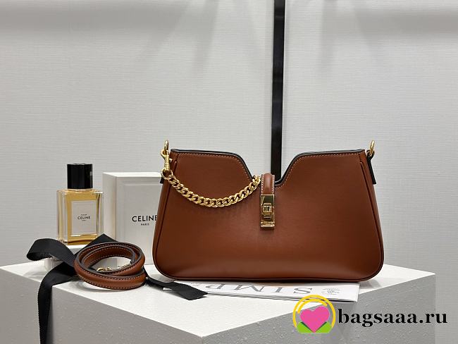 Bagsaaa Celine Shoulder Camille 16 Soft In Smooth Calfskin 122073 brown - 27cm - 1