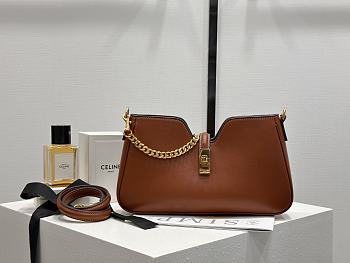 Bagsaaa Celine Shoulder Camille 16 Soft In Smooth Calfskin 122073 brown - 27cm