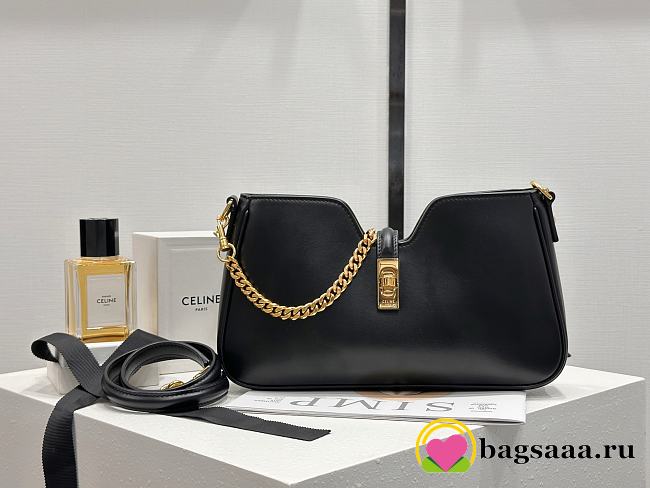 Bagsaaa Celine Shoulder Camille 16 Soft In Smooth Calfskin 122073 black - 27cm - 1
