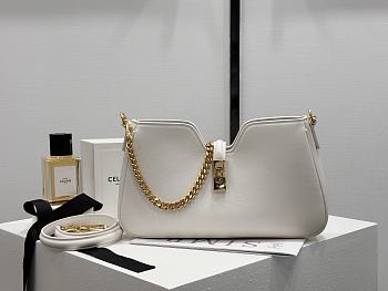 Bagsaaa Celine Shoulder Camille 16 Soft In Smooth Calfskin 122073 white - 27cm