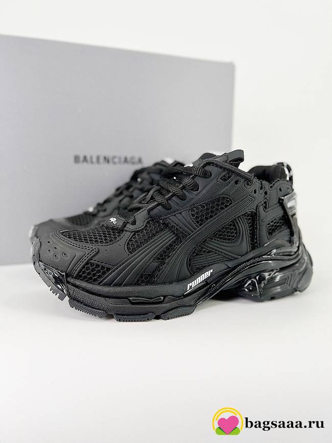 Bagsaaa Balenciaga Mesh Runner Sneakers Black - 1