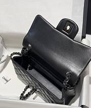Bagsaaa Chanel Mini Flap Bag Full Black Lambskin - 20cm - 4