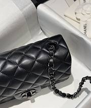 Bagsaaa Chanel Mini Flap Bag Full Black Lambskin - 20cm - 2