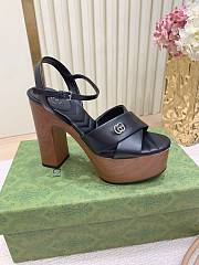 Bagsaaa Gucci Women's platform sandal 835313 Black - 4