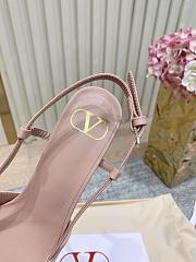 Bagsaaa Valentino Vlogo Signature Slingback Calfskin Pump With Jewel Logo 80Mm - 4
