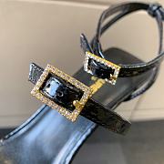 Bagsaaa YSL Saint Laurent 115mm Nuit Water Snake Sandals - 4