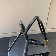 Bagsaaa YSL Saint Laurent 115mm Nuit Water Snake Sandals - 2