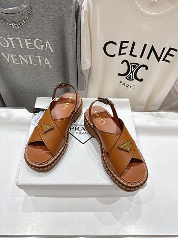 Bagsaaa Prada Leather sandals 1X105O brown