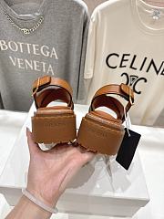 Bagsaaa Prada Leather sandals 1X105O brown - 3